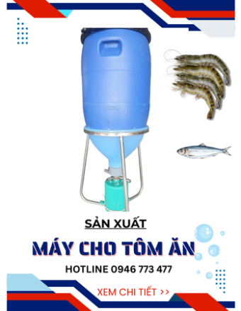 Sản xuất máy cho tôm ăn